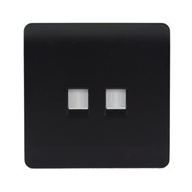 ART-2TLPMBK  Twin Telephone Matt Black